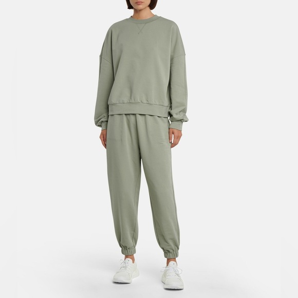 Varley Nevada Pant Desert Sage Marl Cotton Sweatpants Medium - Picture 3 of 9